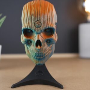 3D Bust of the Holy Quin Skull: Office and Home Decor, Skull with Color Changing, 14 cm, Ideal for Collectors (Contact us for other colors)